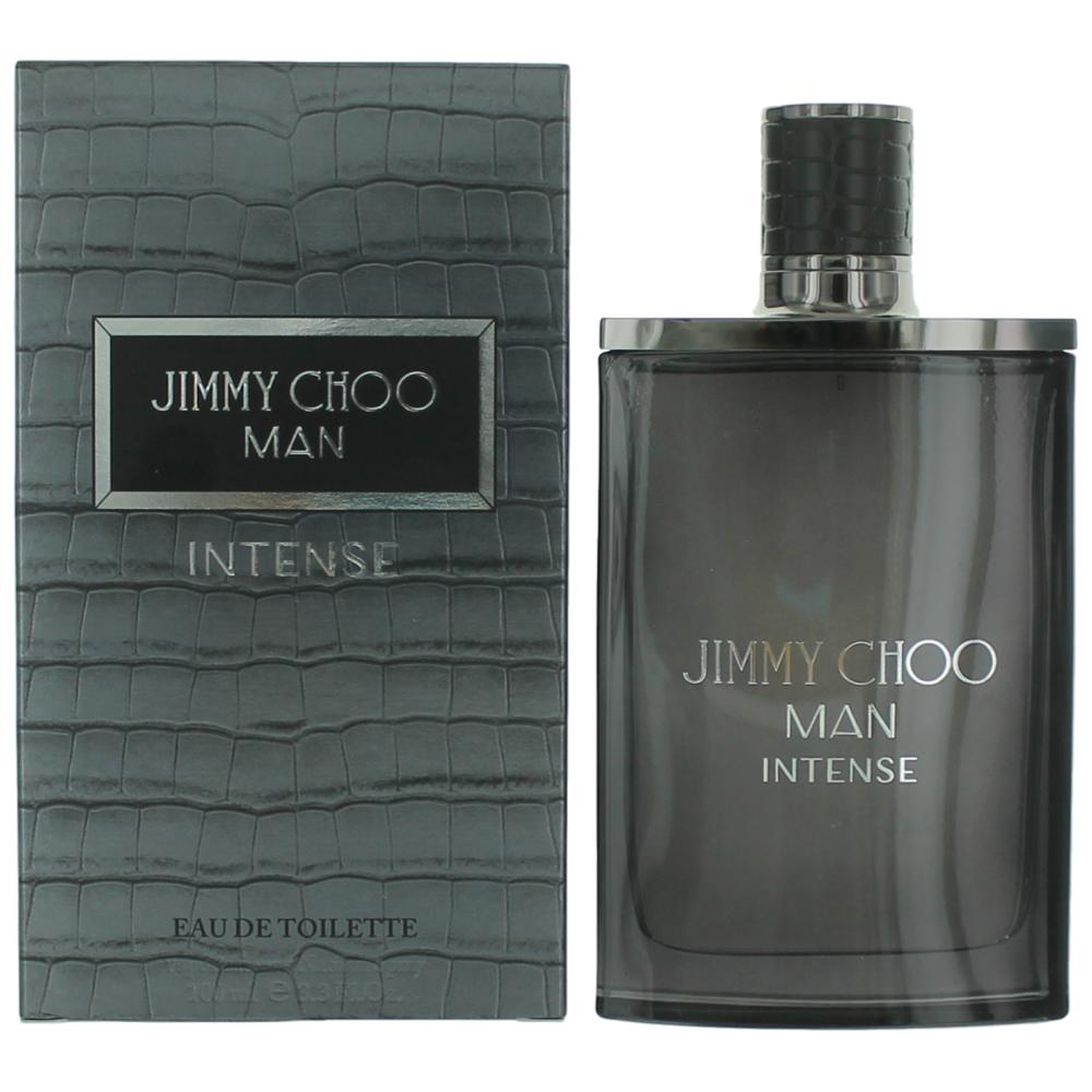 Bottle of Jimmy Choo Man Intense by Jimmy Choo, 3.3 oz Eau De Toilette Spray for Men